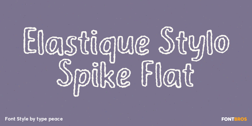 Elastique Stylo Spike Flat Poster