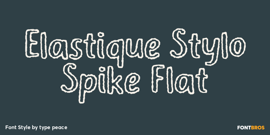 Elastique Stylo Spike Flat Poster
