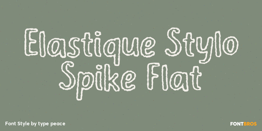 Elastique Stylo Spike Flat Poster