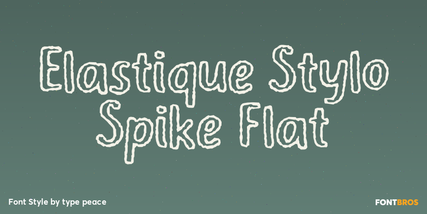 Elastique Stylo Spike Flat Poster