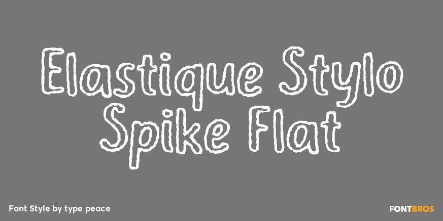 Elastique Stylo Spike Flat Poster