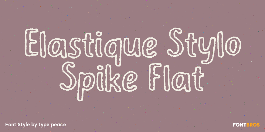 Elastique Stylo Spike Flat Poster