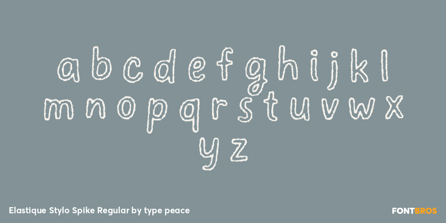 Elastique Stylo Spike Regular Font Poster #1