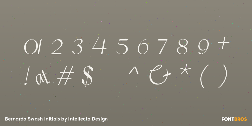 Bernardo Swash Initials Font Poster #4