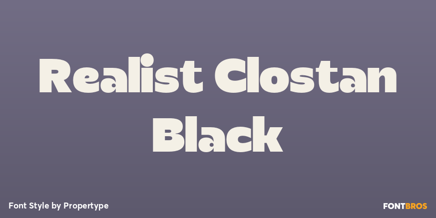Realist Clostan Black Poster