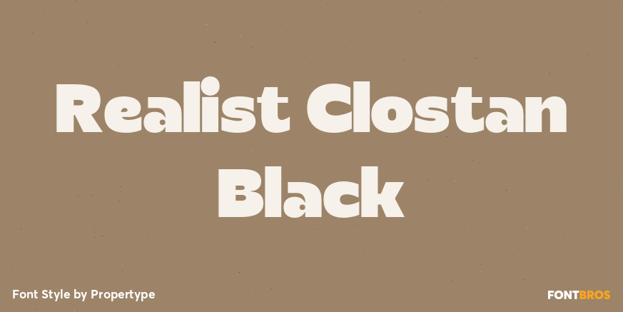 Realist Clostan Black Poster