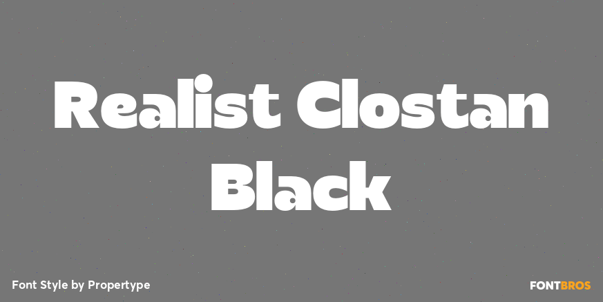 Realist Clostan Black Poster