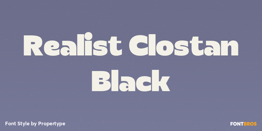 Realist Clostan Black Poster