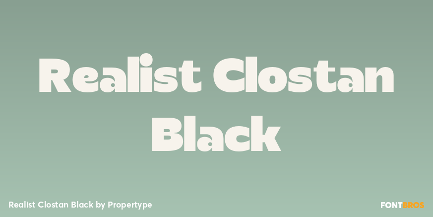 Realist Clostan Black Poster