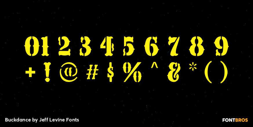 Buckdance Font Poster #4