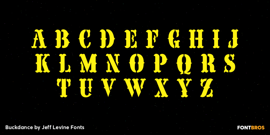 Buckdance Font Poster #3