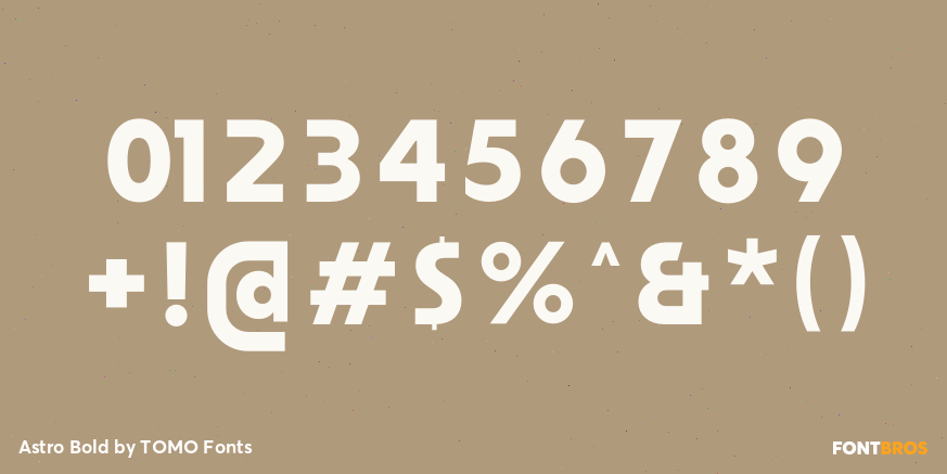 Astro Bold Font Poster #1