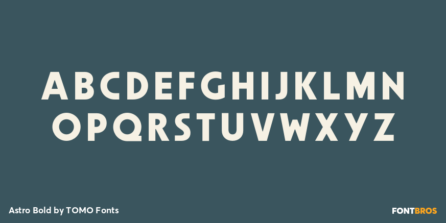 Astro Bold Font Poster #2