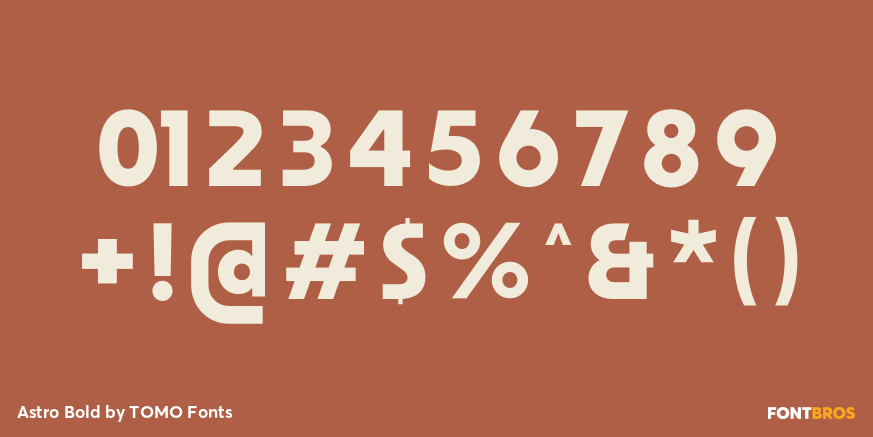 Astro Bold Font Poster #4
