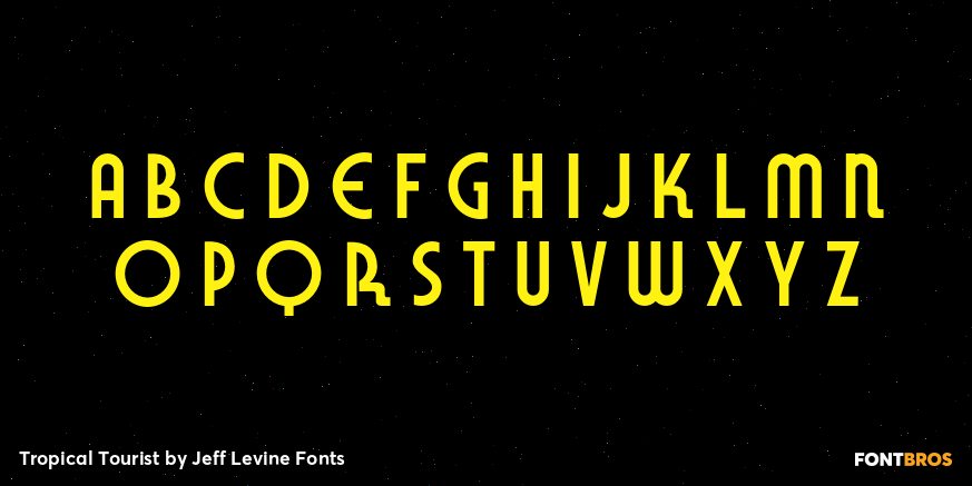 Tropical Tourist Font Poster #2