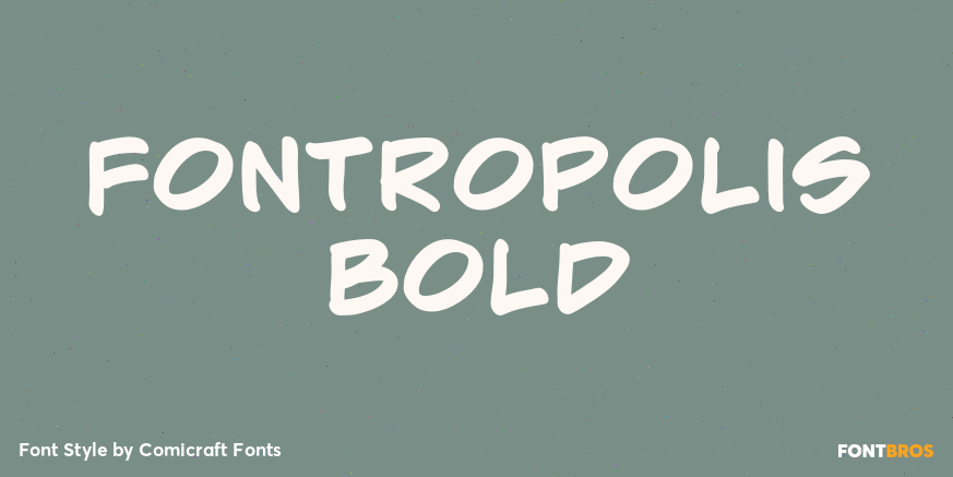 Fontropolis Bold Font Poster #1