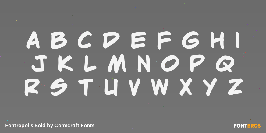 Fontropolis Bold Font Poster #2