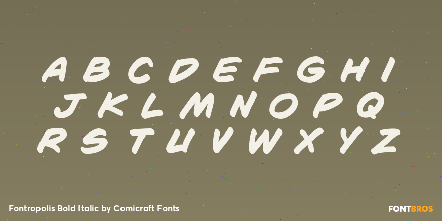 Fontropolis Bold Italic Font Poster #3