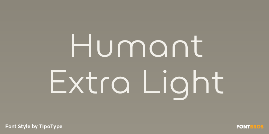 Humant Extra Light Font Poster #1