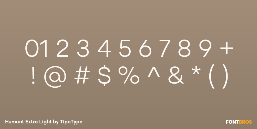 Humant Extra Light Font Poster #4