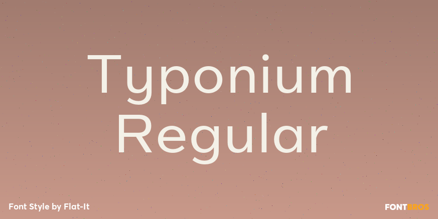 Typonium Regular Poster