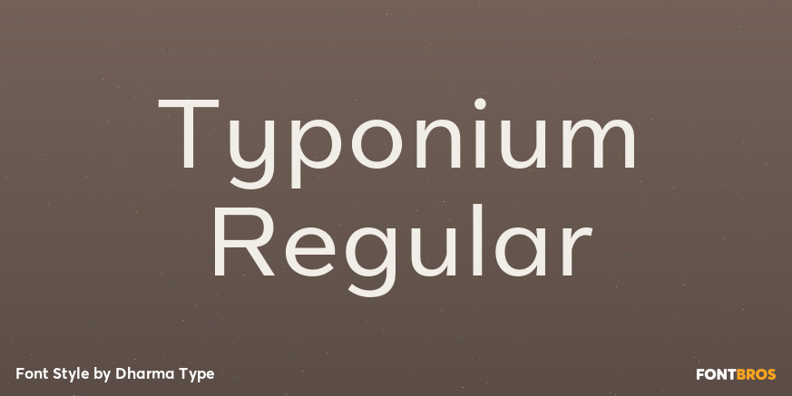Typonium Regular Poster