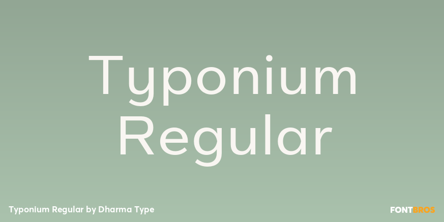 Typonium Regular Poster