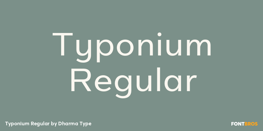 Typonium Regular Poster