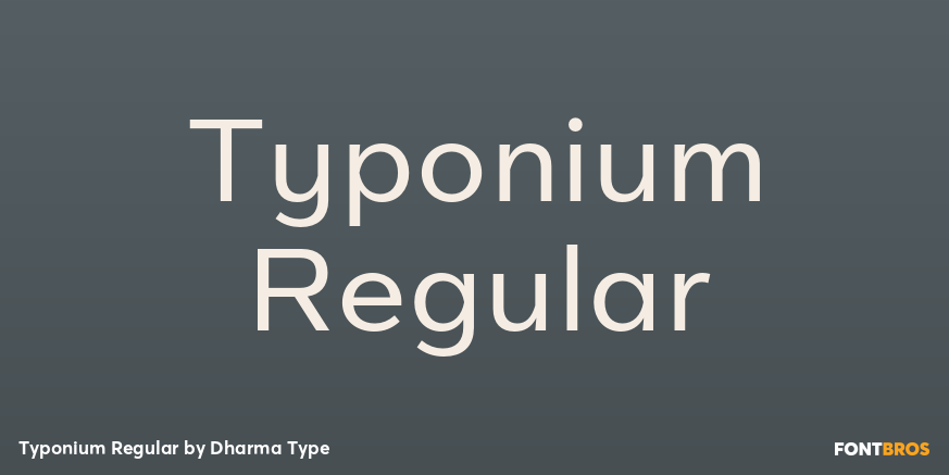 Typonium Regular Poster