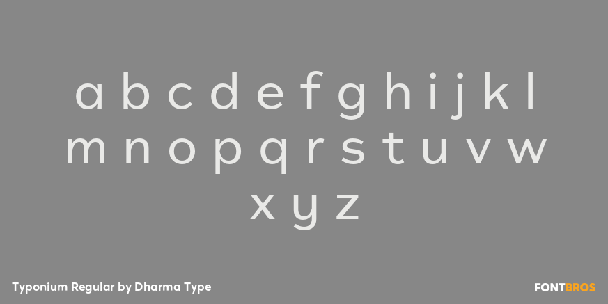 Typonium Regular Font Poster #3