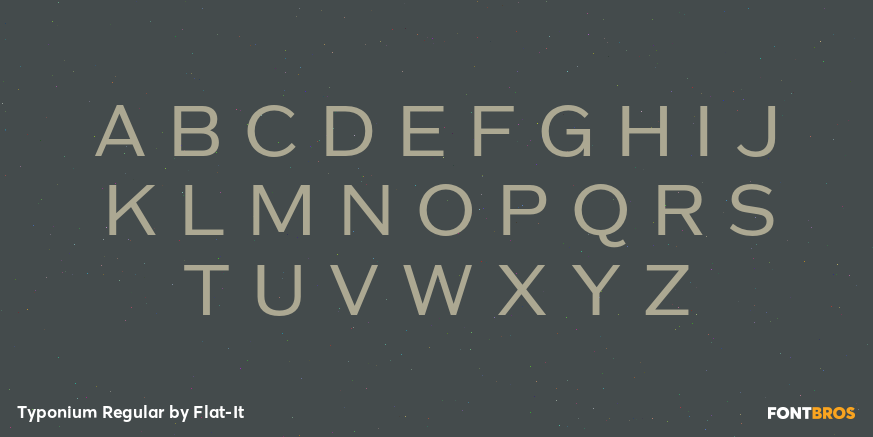 Typonium Regular Font Poster #2