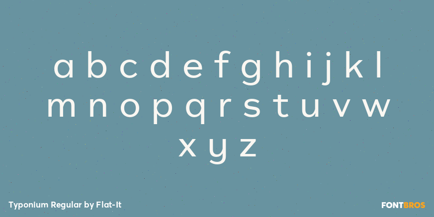 Typonium Regular Font Poster #3