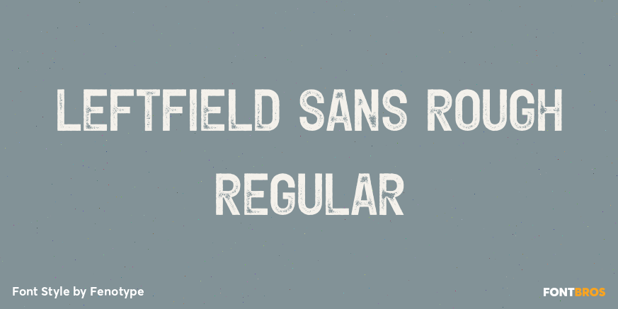 Leftfield Sans Rough Regular Poster