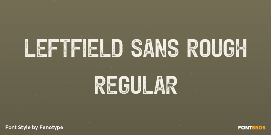 Leftfield Sans Rough Regular Poster