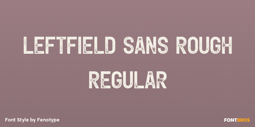 Leftfield Sans Rough Regular Poster