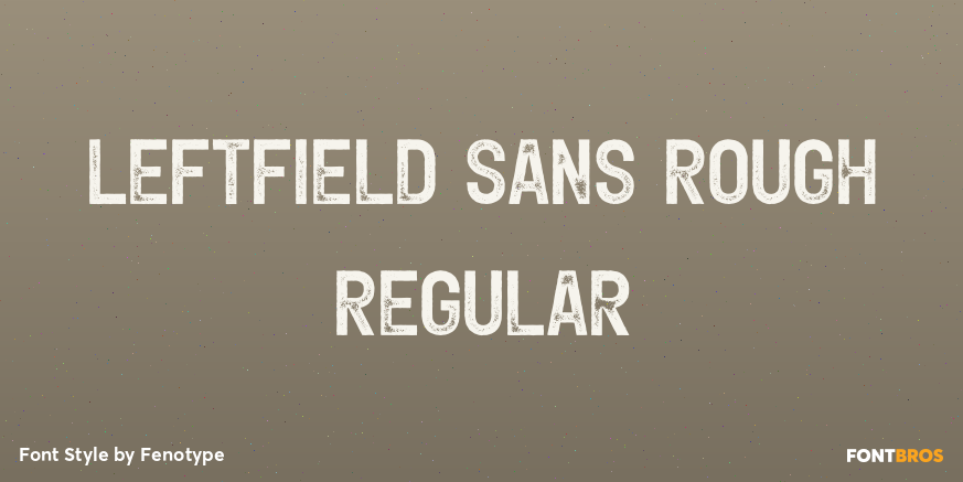 Leftfield Sans Rough Regular Poster