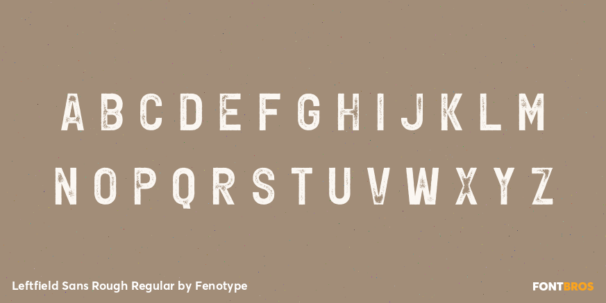 Leftfield Sans Rough Regular Font Poster #2