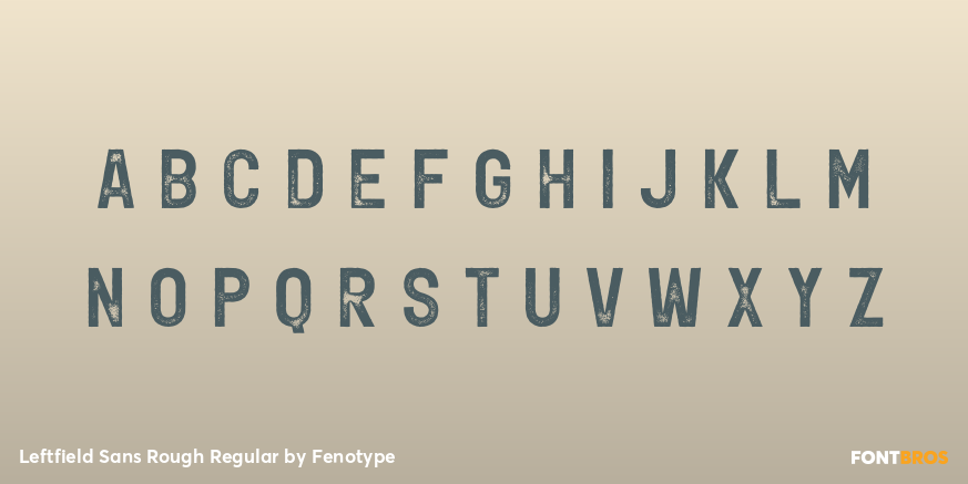 Leftfield Sans Rough Regular Font Poster #3