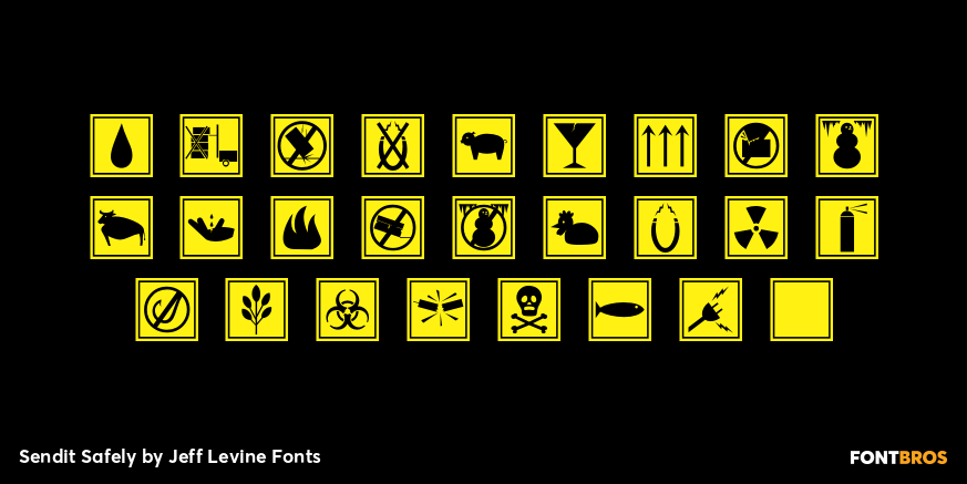 Sendit Safely Font Poster #2