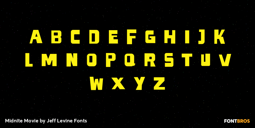 Midnite Movie Font Poster #2