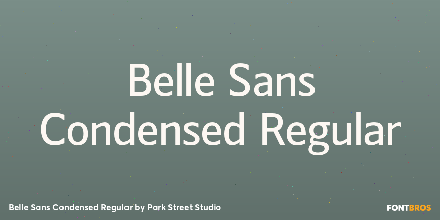 Belle Sans Condensed Regular Font Poster #1