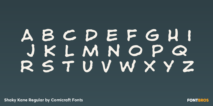 Shaky Kane Regular Font Poster #3