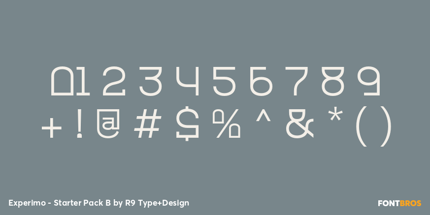 Experimo - Starter Pack B Font Poster #4