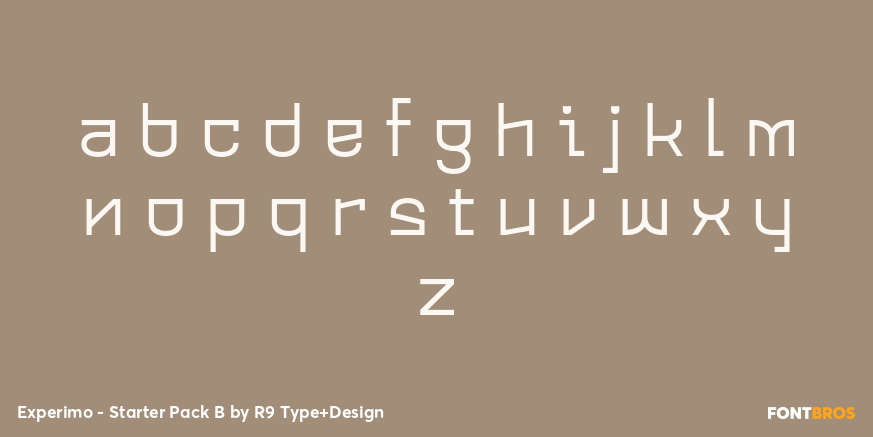 Experimo - Starter Pack B Font Poster #3
