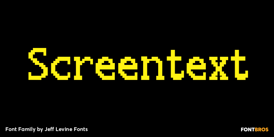 Screentext Font Poster