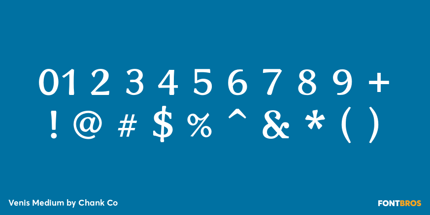 Venis Medium Font Poster #4