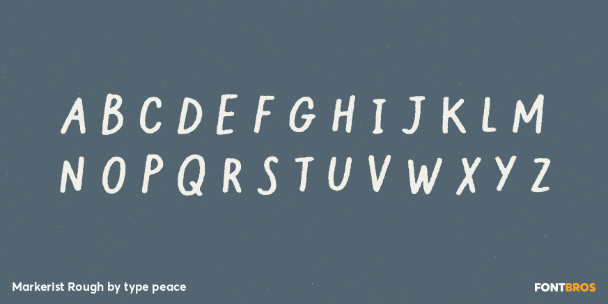 Markerist Rough Font Poster #2