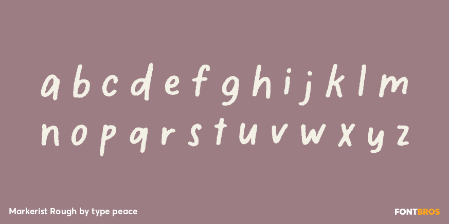 Markerist Rough Font Poster #3