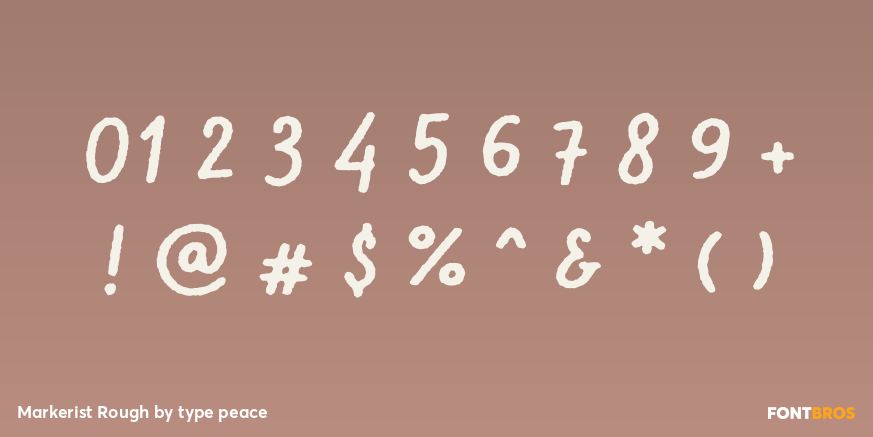 Markerist Rough Font Poster #4