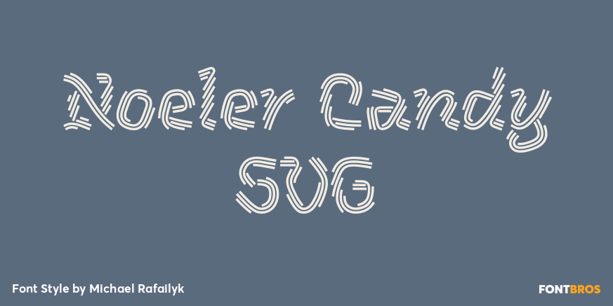 Noeler Candy SVG Poster